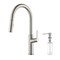 Kibi Fusion-T Single Handle Pull Down Kitchen Sink Faucet with Soap Dispenser - Brushed Nickel C-KKF2018BN-KSD100BN - alternate 1
